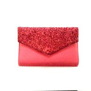Vintage *RED* Beaded Envelope Shoulder/Clutch Bag